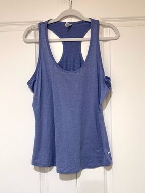 Marika Heathered Periwinkle Racerback Tank